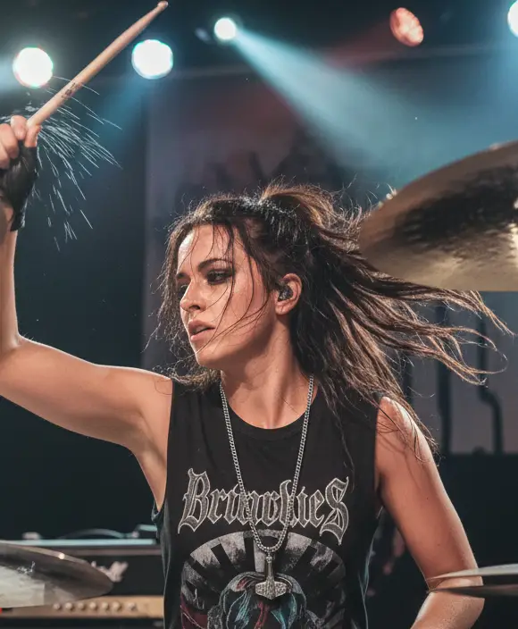 AMULETTE schlagzeugerin the hammer close