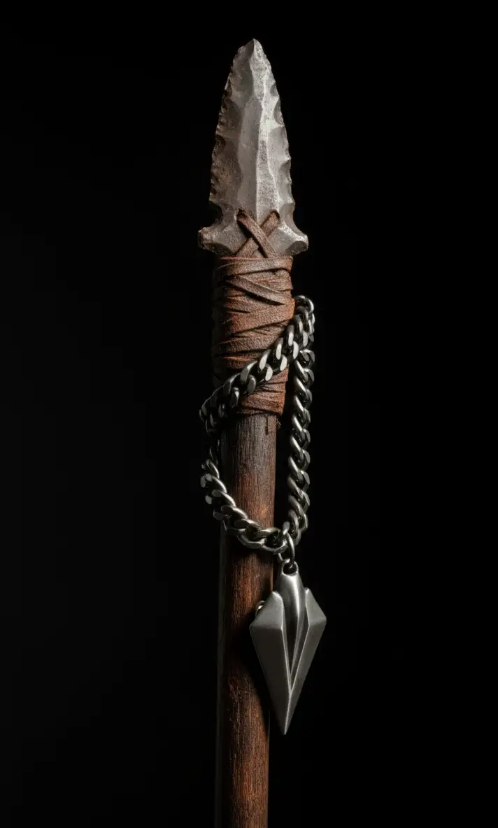 AMULETTE the lanzet hängend an speer